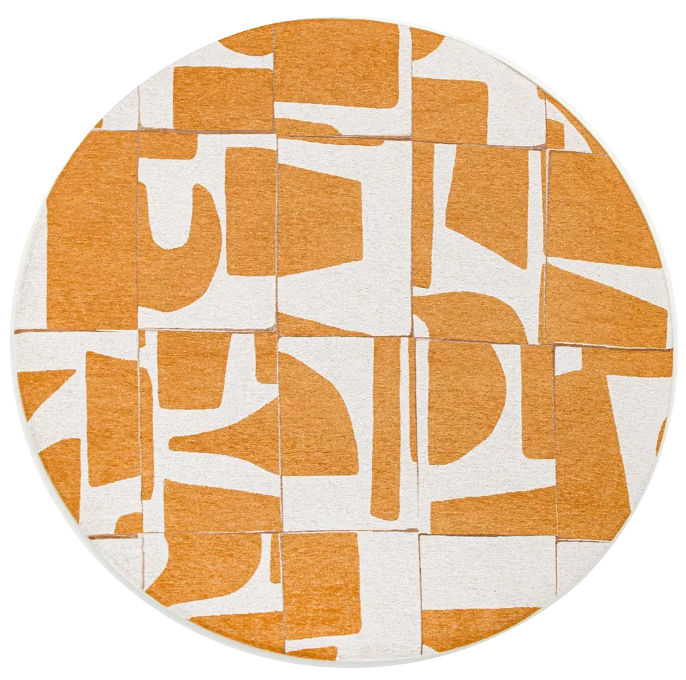 Curry rond tapijt | Maat: Ø 240 cm