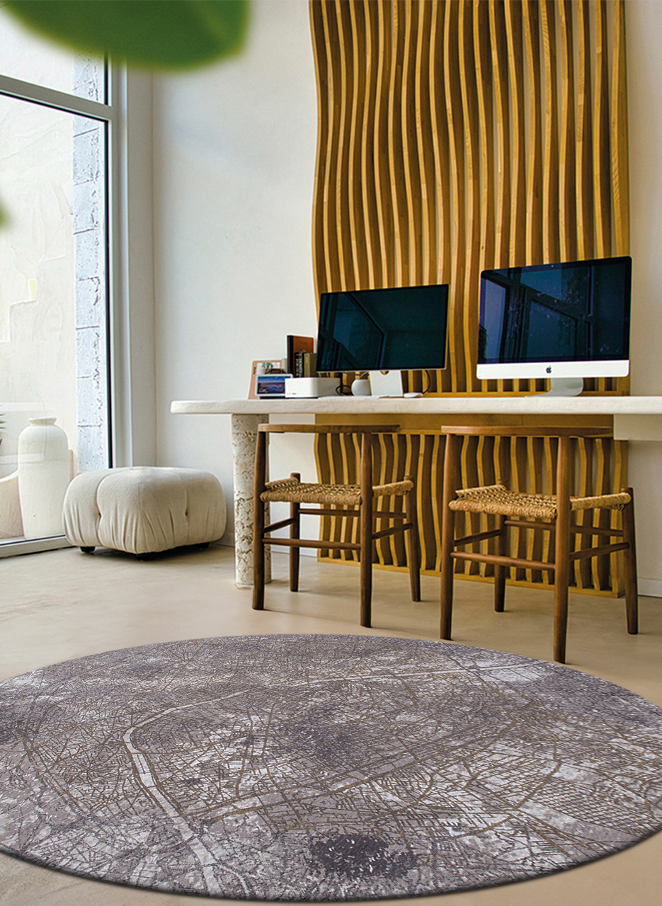 Space Trip rond tapijt | Maat: Ø 240 cm Space Trip rond tapijt | Maat: Ø 240 cm