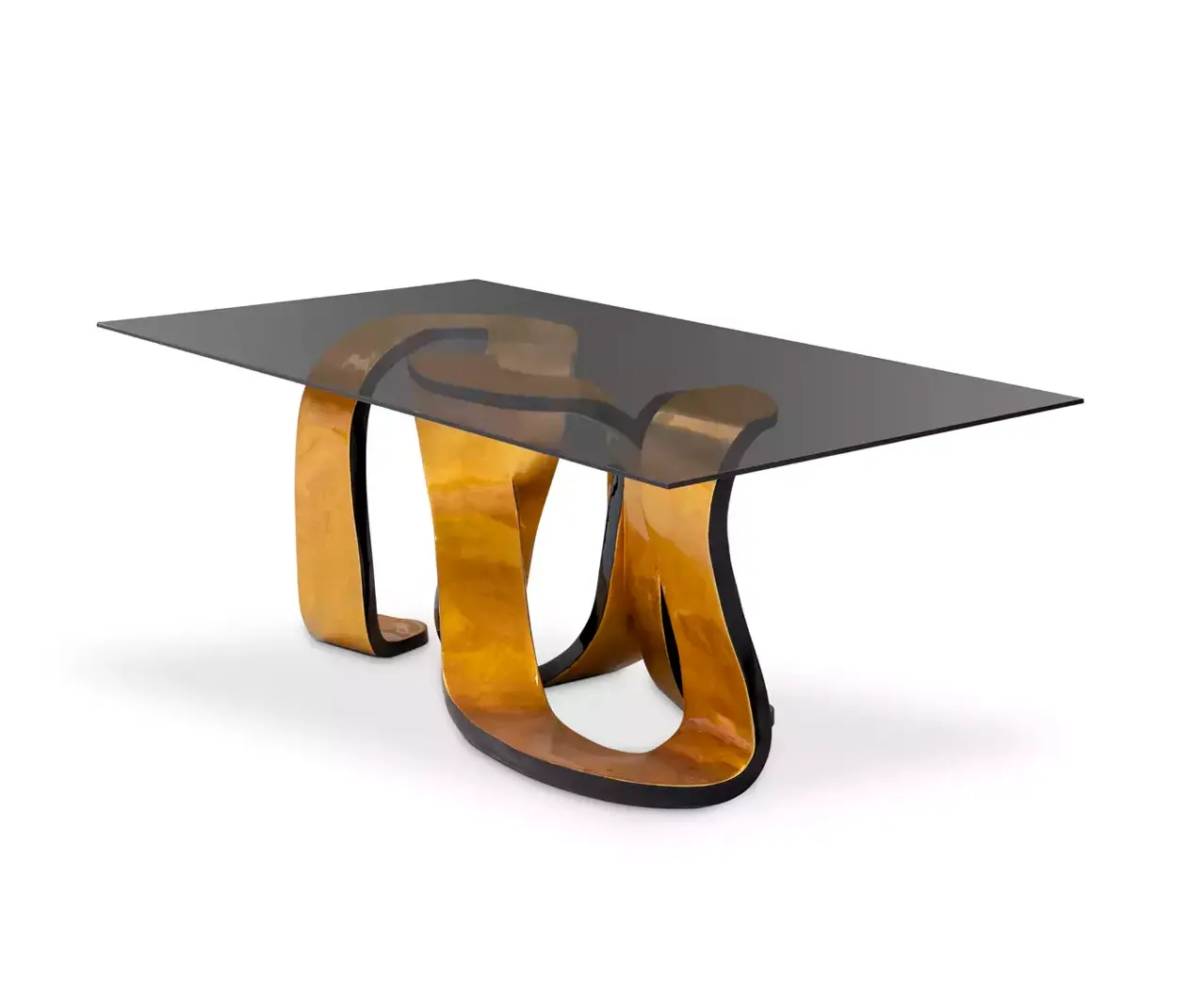 Ribbon goudblad eettafel