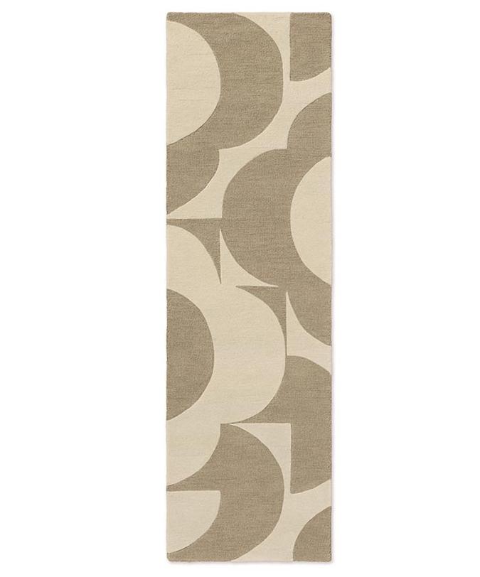 Prism Flower Mushroom/Ecru vloerkleed | Maat: 67 × 230 cm
