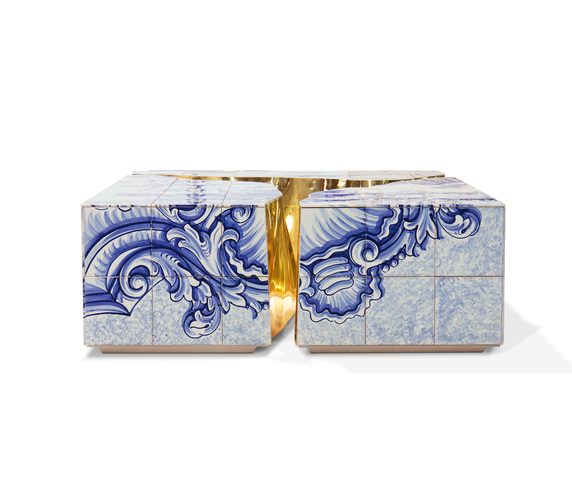 Fissure tegel salontafel