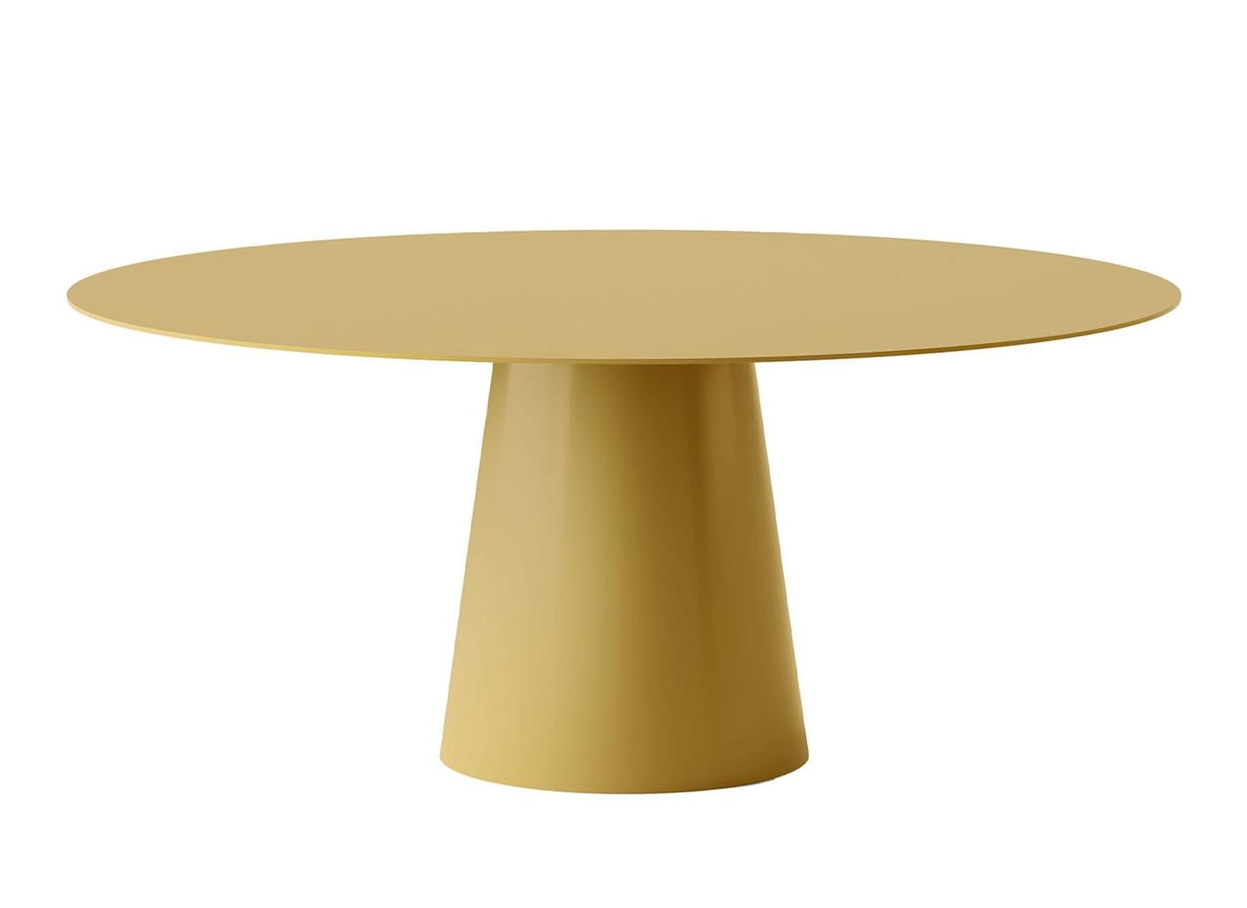 Shell gele ronde eettafel