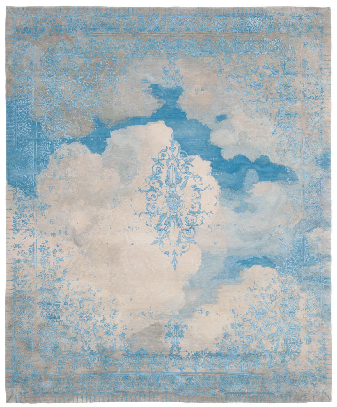 Ferrara cloud special rocked blauw vloerkleed