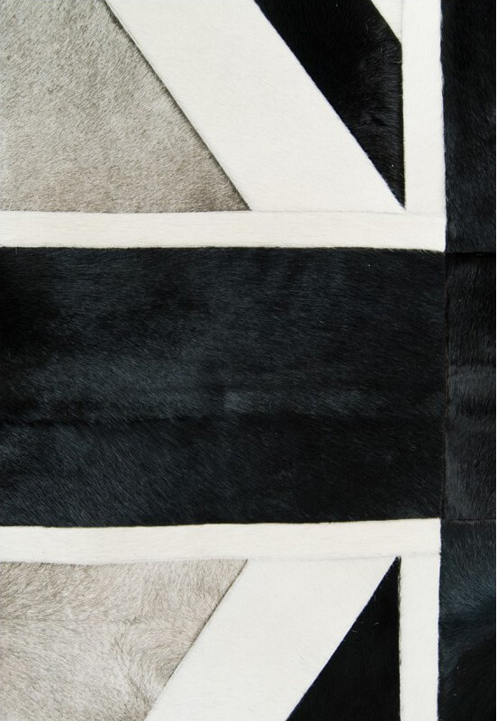 Union jack col.2 koeienhuid tapijt | Maat: 135 × 185 cm Union jack col.2 koeienhuid tapijt | Maat: 135 × 185 cm