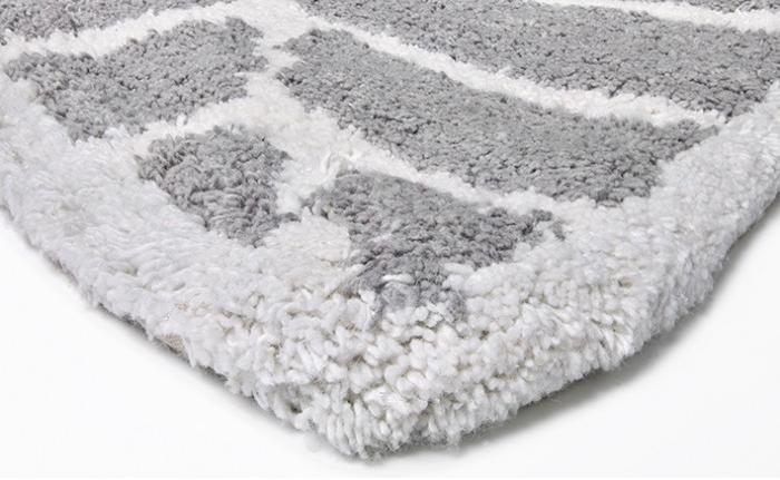 Leaf Grey / Ivory tapijt | Maat: 60 × 120 cm