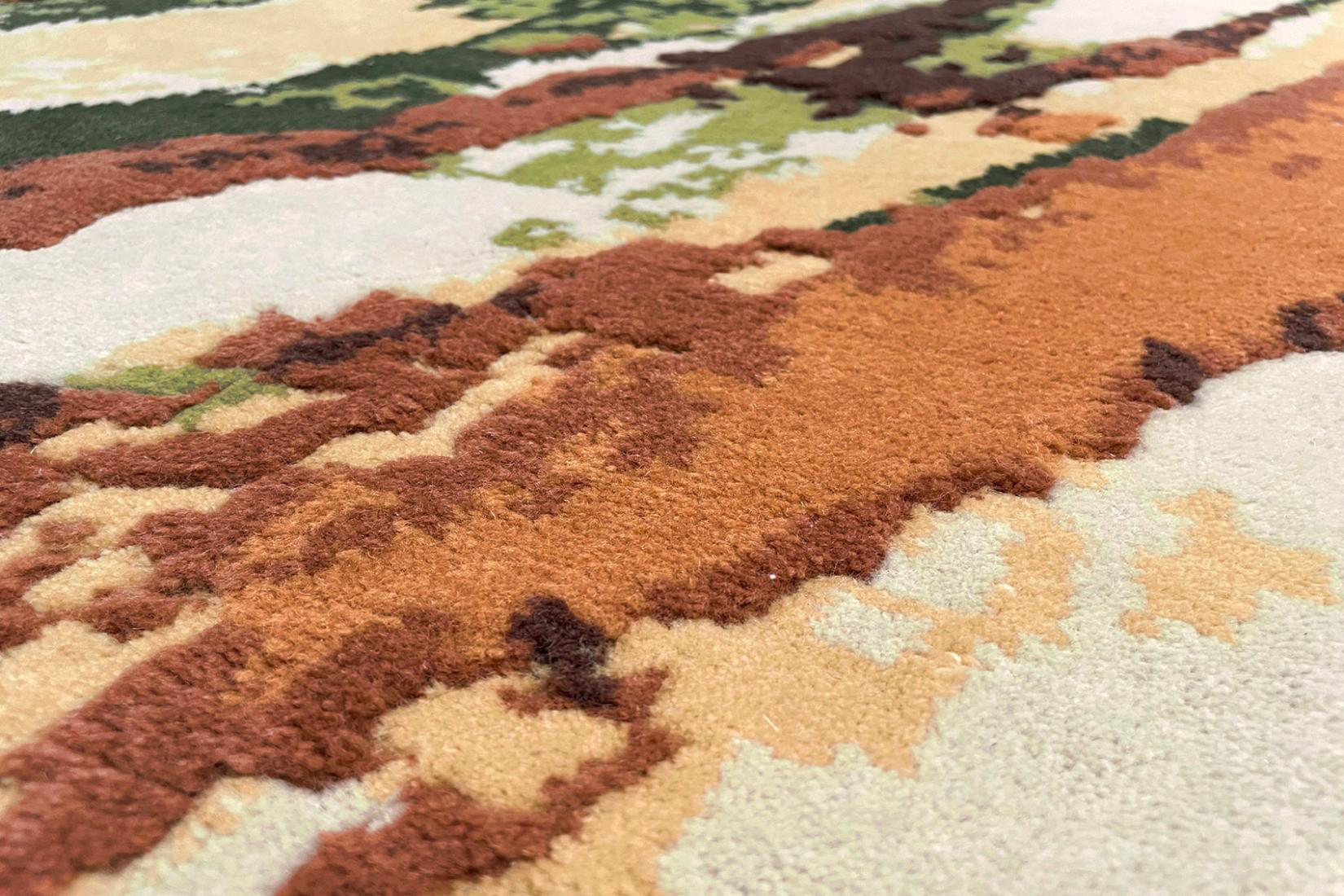 Flux Brick handgeknoopt tapijt | Maat: 200 × 300 cm