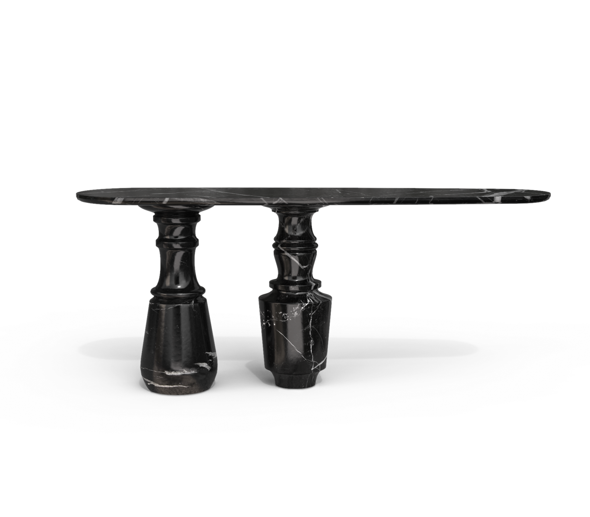 Obsidian Nero Marquina console