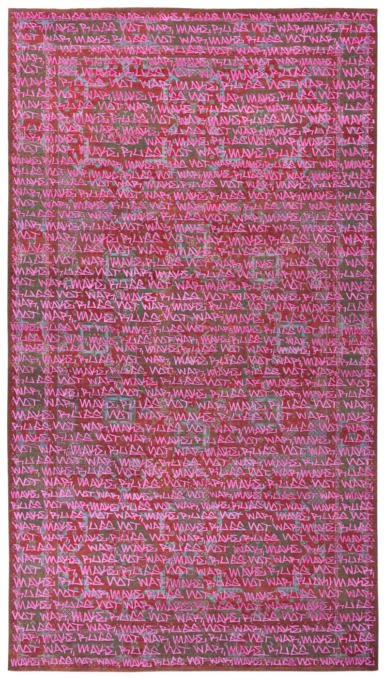 Make rugs not war vloerkleed