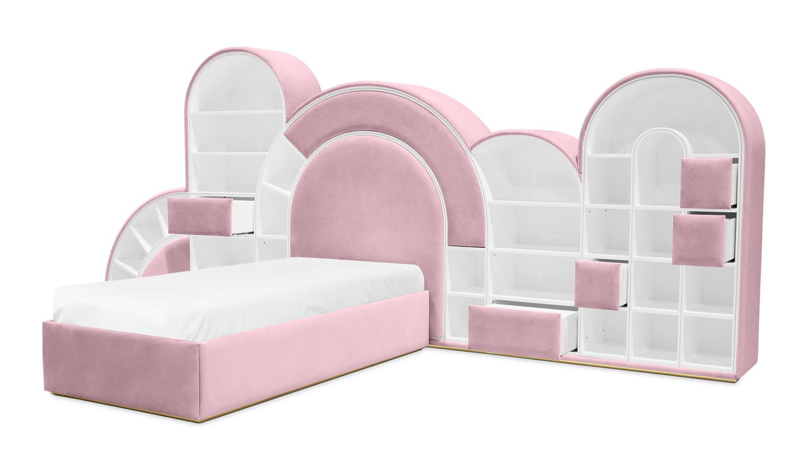 Bubblegum Marshmallow roze kinderbed