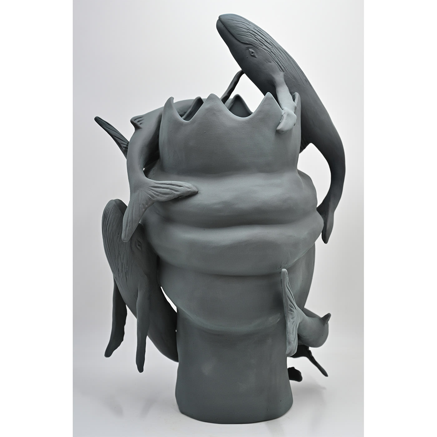 Moor's Head grijze sculptuur