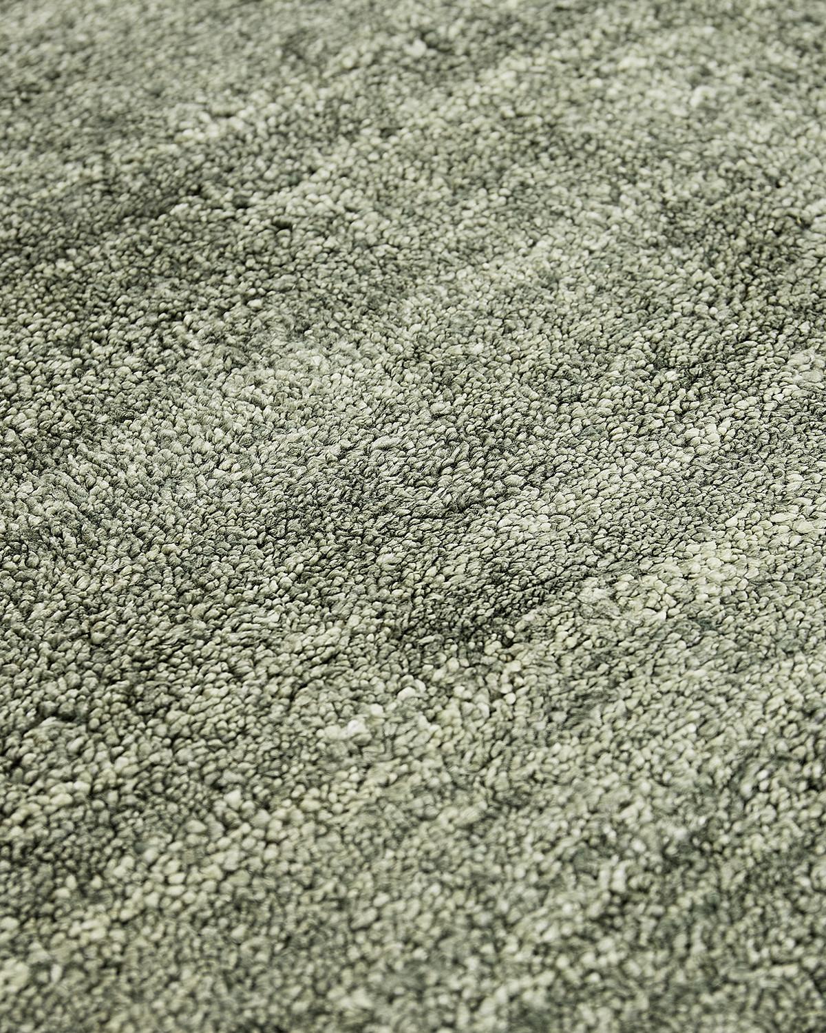 Puurgroen bamboe zijde tapijt | Maat: 250 × 300 cm