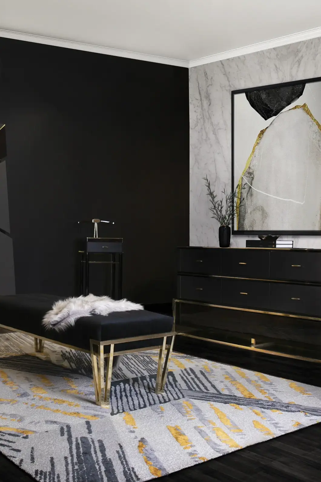 Obsidian ottoman - 3