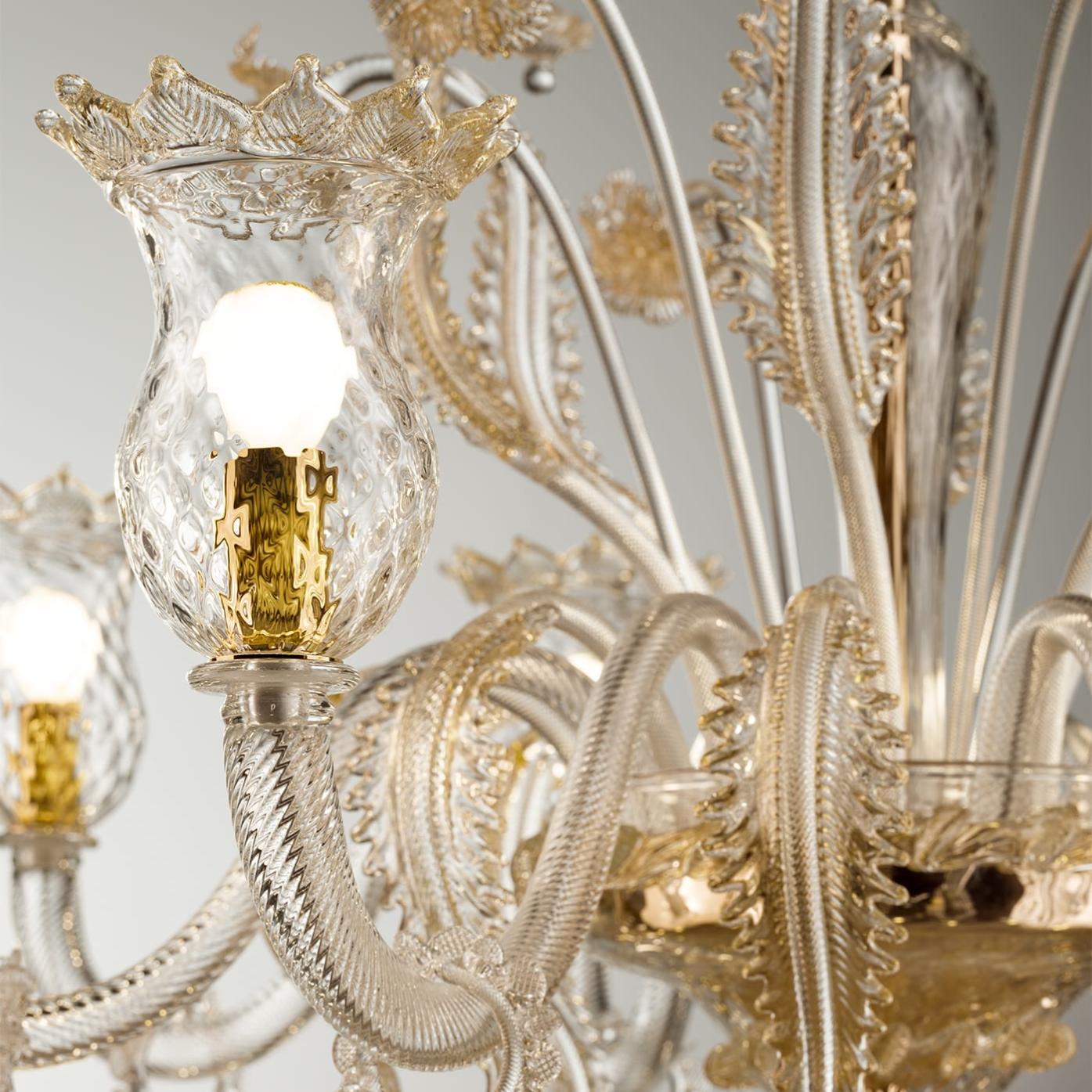 Gouden Murano Glas 3-Lichts Wandlamp