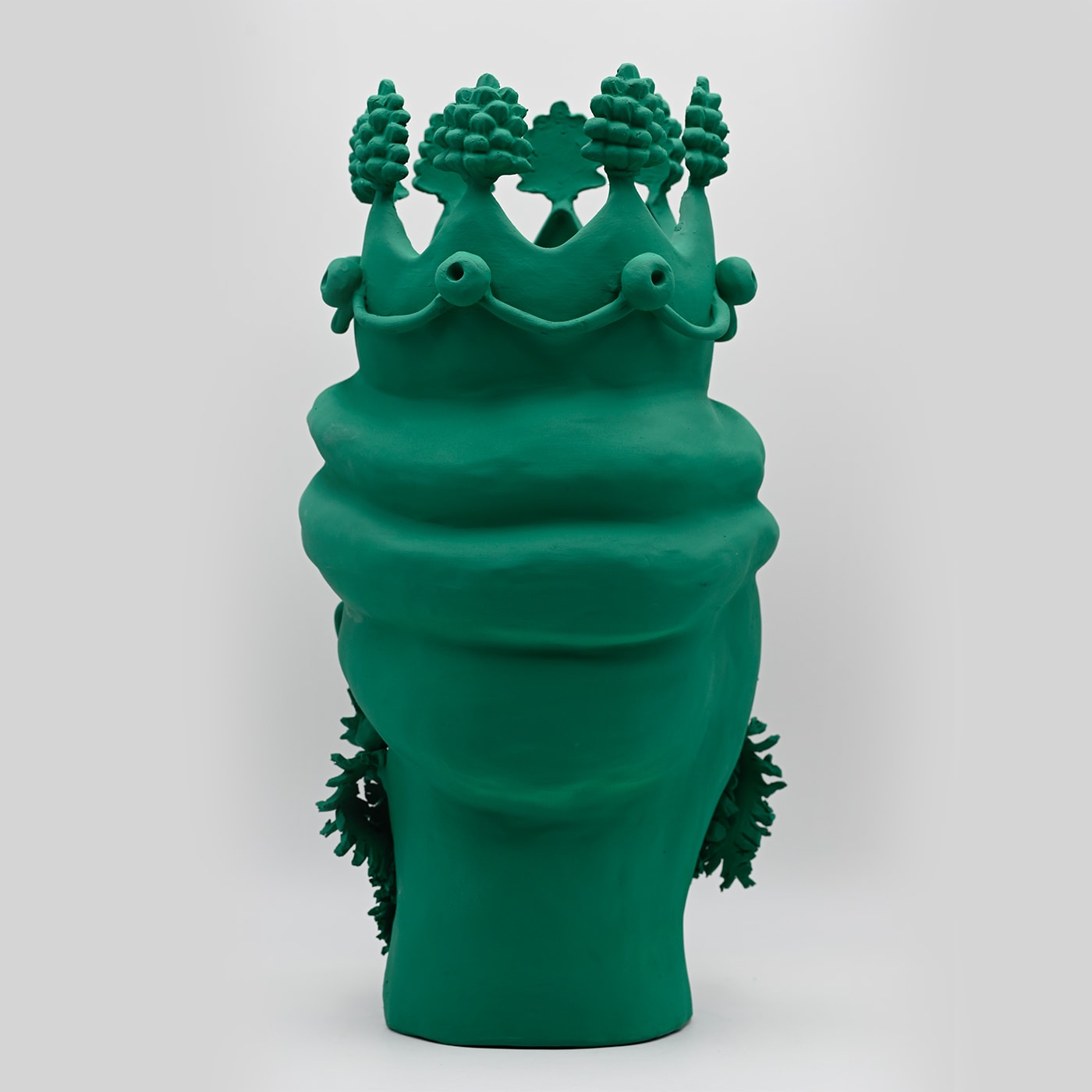 Moor's Head groene sculptuur