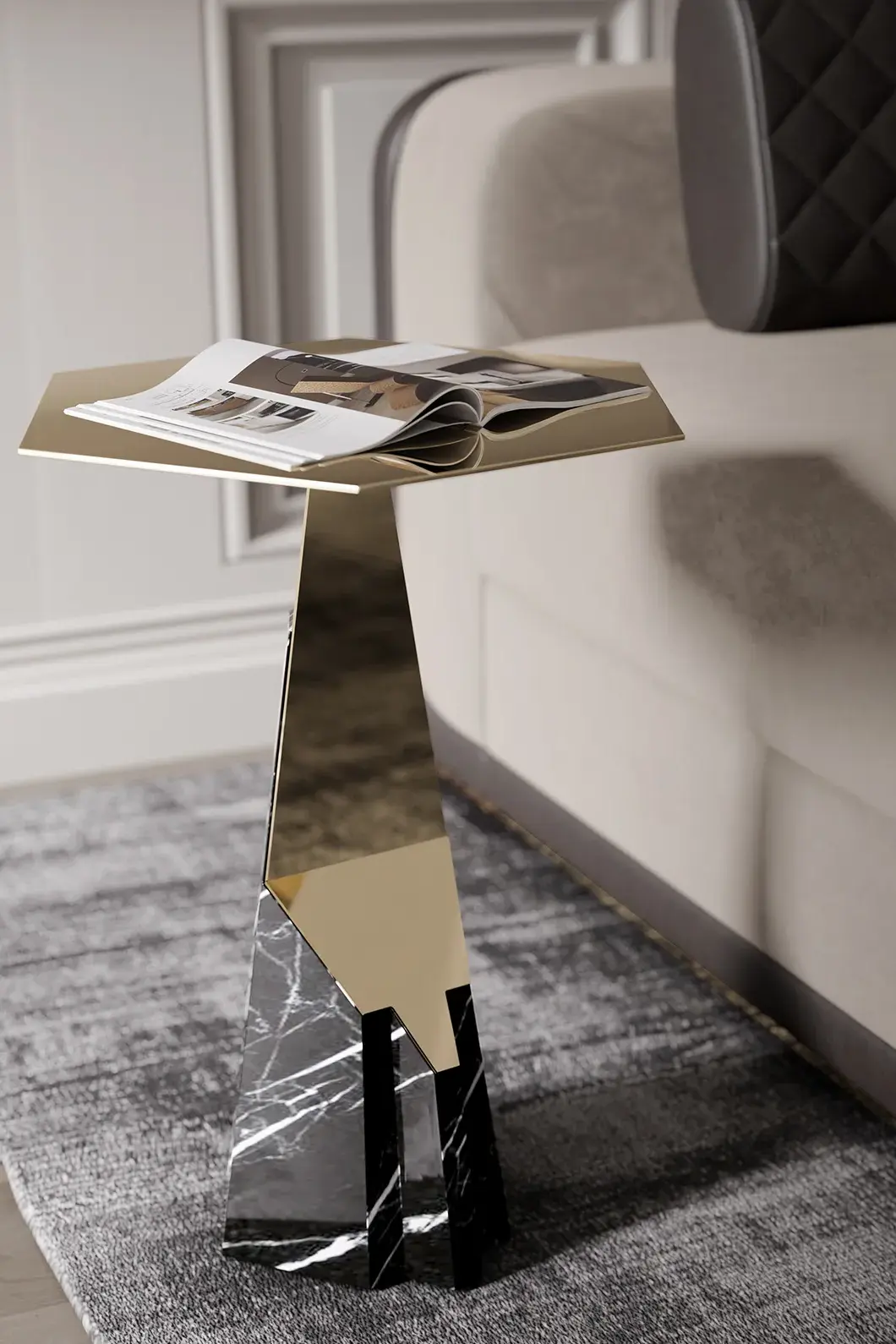 Halo zwarte bijzettafel - 3