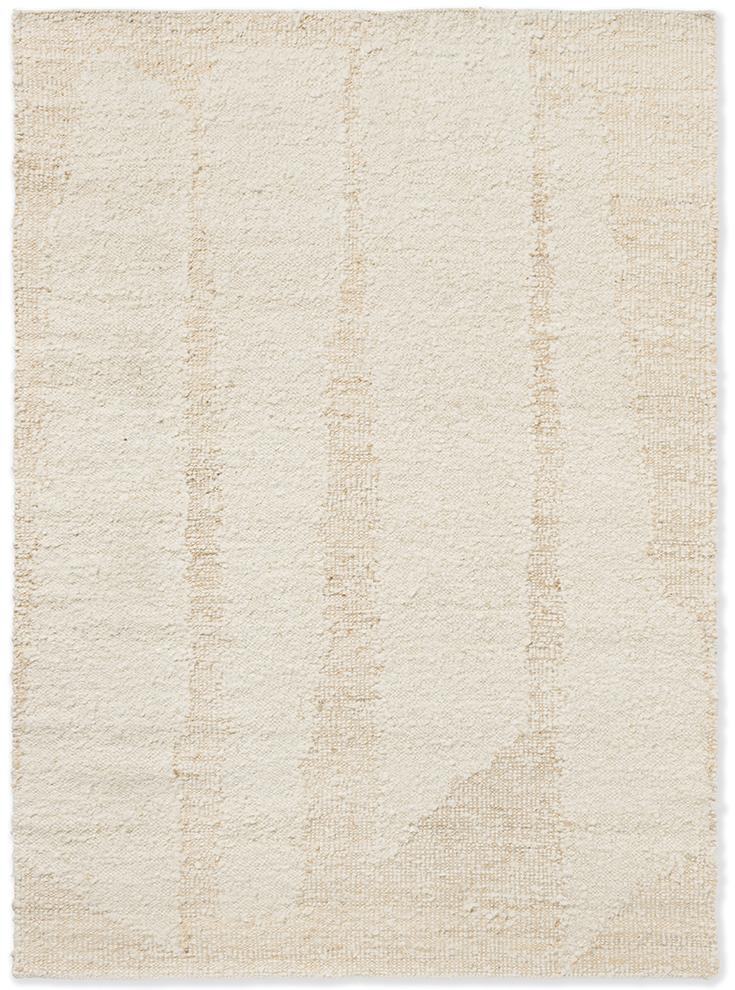 Craft fundament wolwit tapijt | Maat: 140 × 200 cm