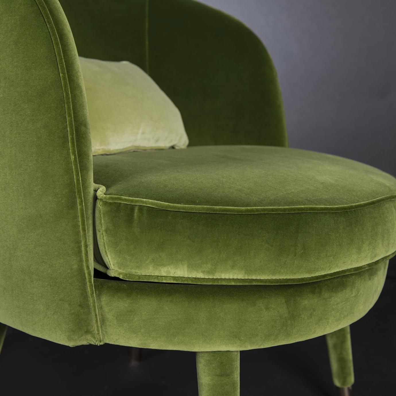 Vivien olijfgroene fauteuil
