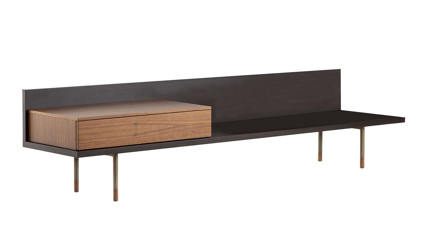 Plank zwarte bank