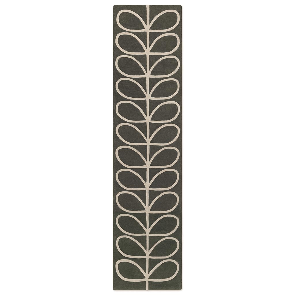 Linear Stem Runner Slate vloerkleed