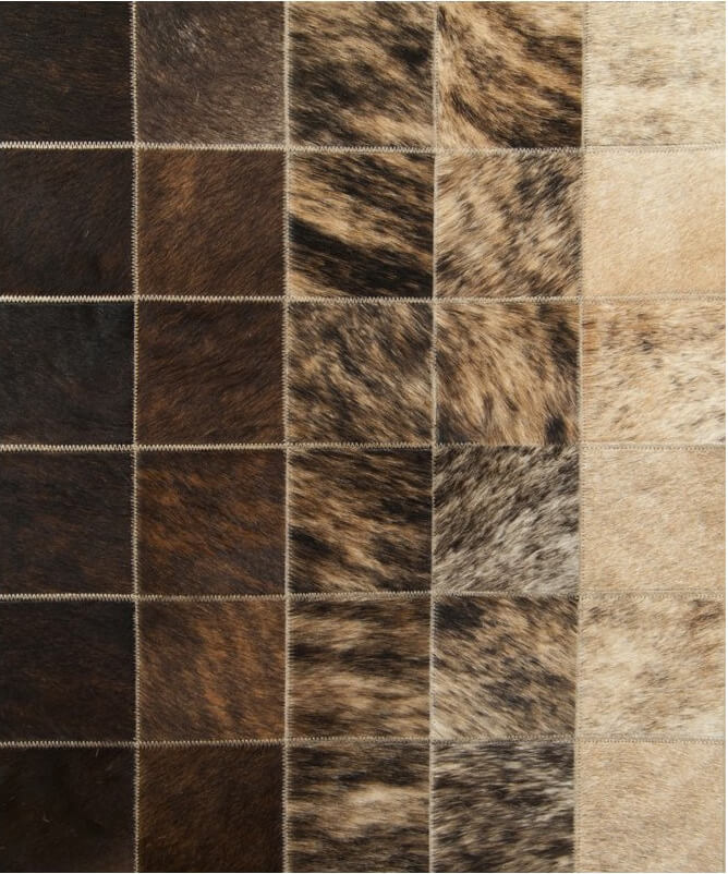 Mozaïek col.7 koeienhuid tapijt | Maat: 170 × 230 cm