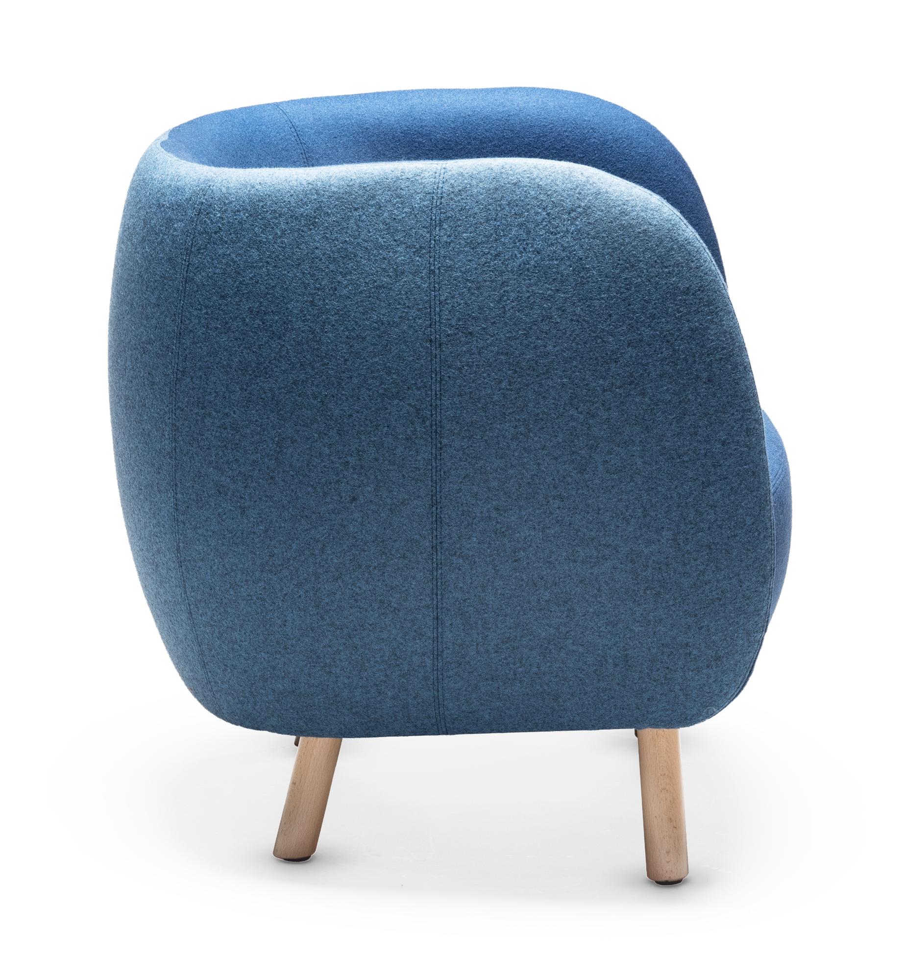 Mousse P Blauwe Fauteuil
