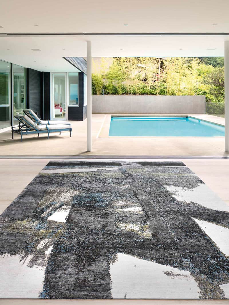 Green Rust handgeweven tapijt | Maat: 122 × 183 cm