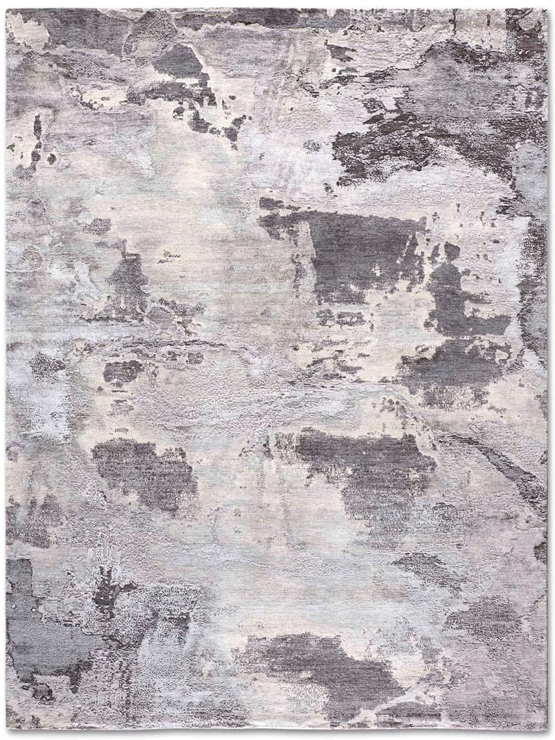 Lichtgrijs handgeknoopt tapijt | Maat: 122 × 183 cm