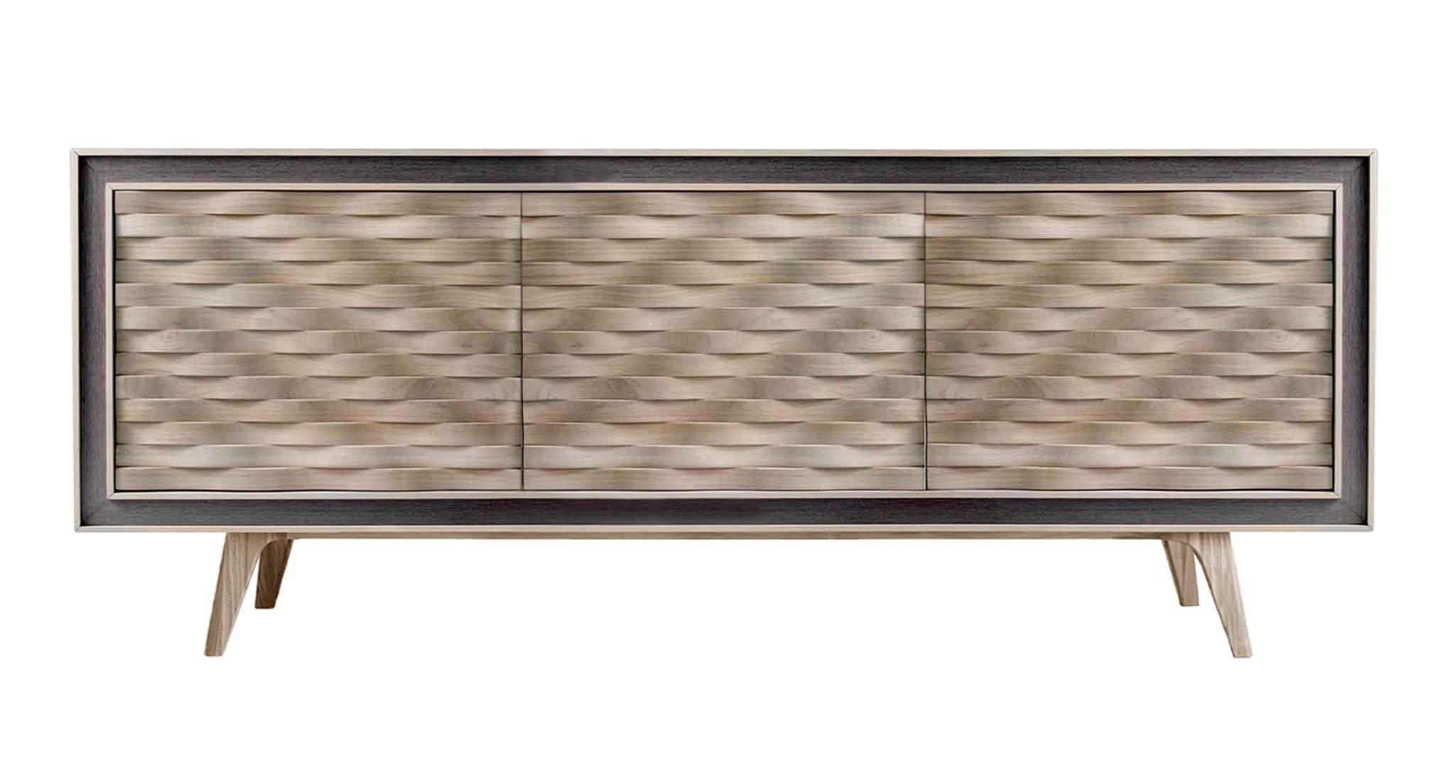Quadra grijs dressoir | Configuratie: 3-Doors
