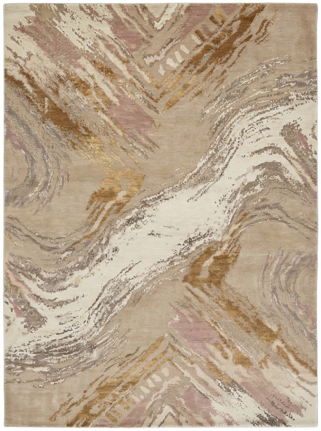Marble Drift handgemaakt vloerkleed