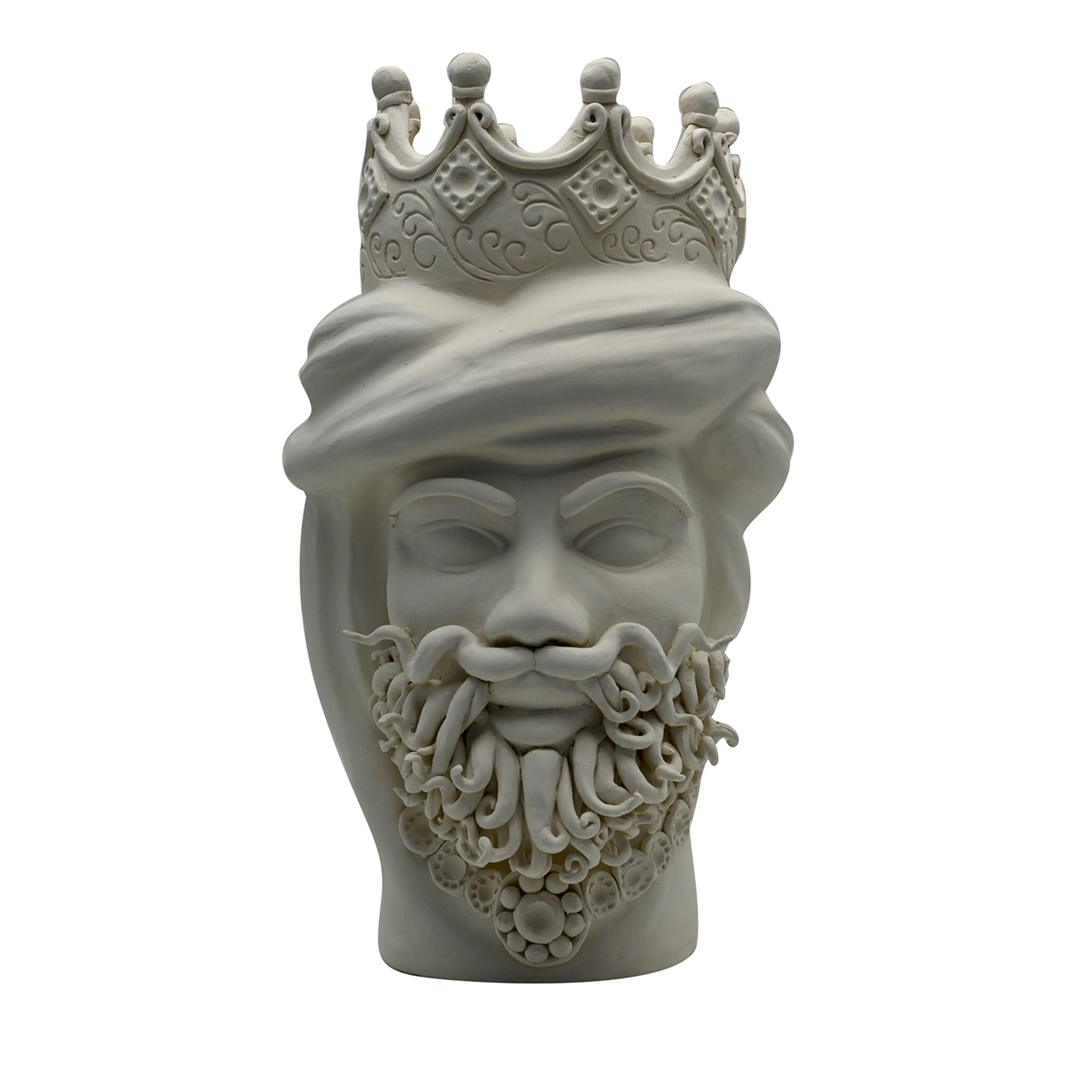 Moor's Head grijze sculptuur