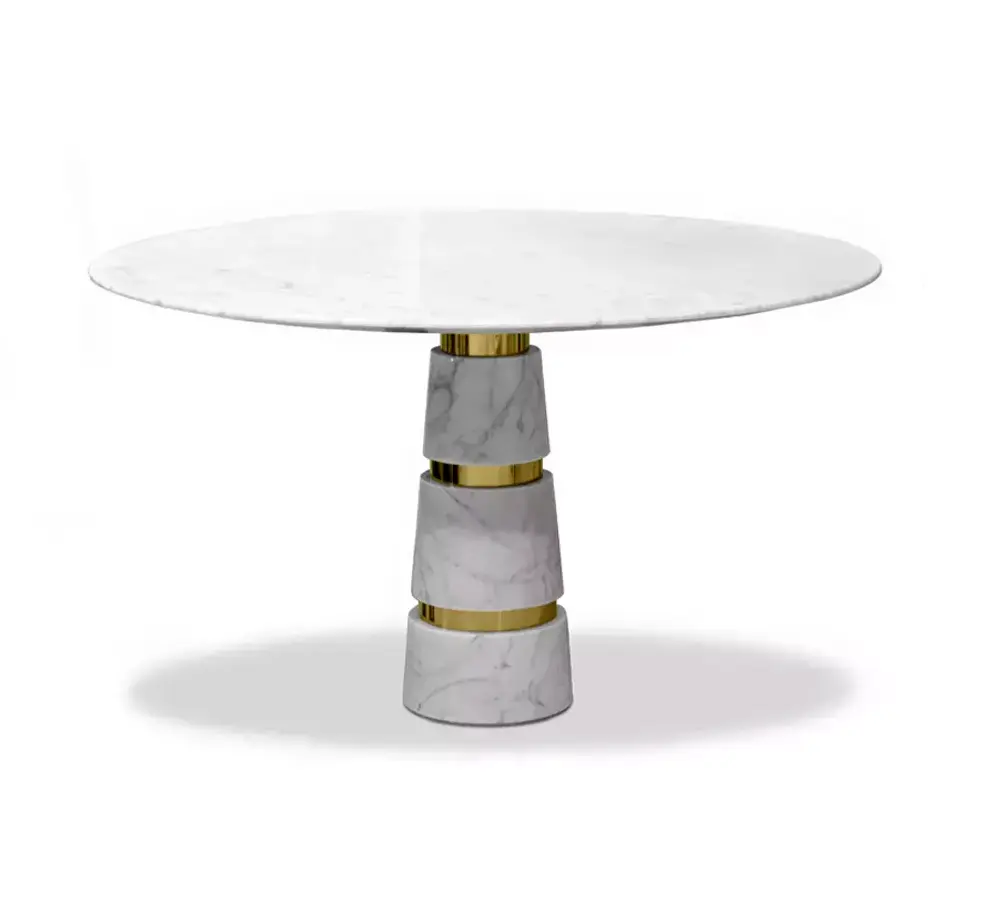 Avalanche Carrara marmer eettafel