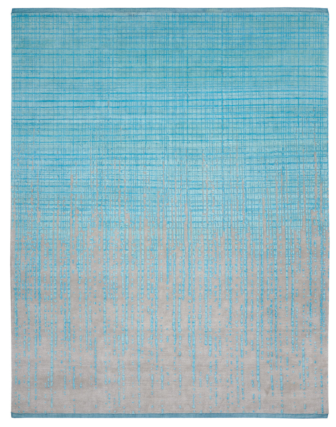 Raster vendetta aqua vloerkleed