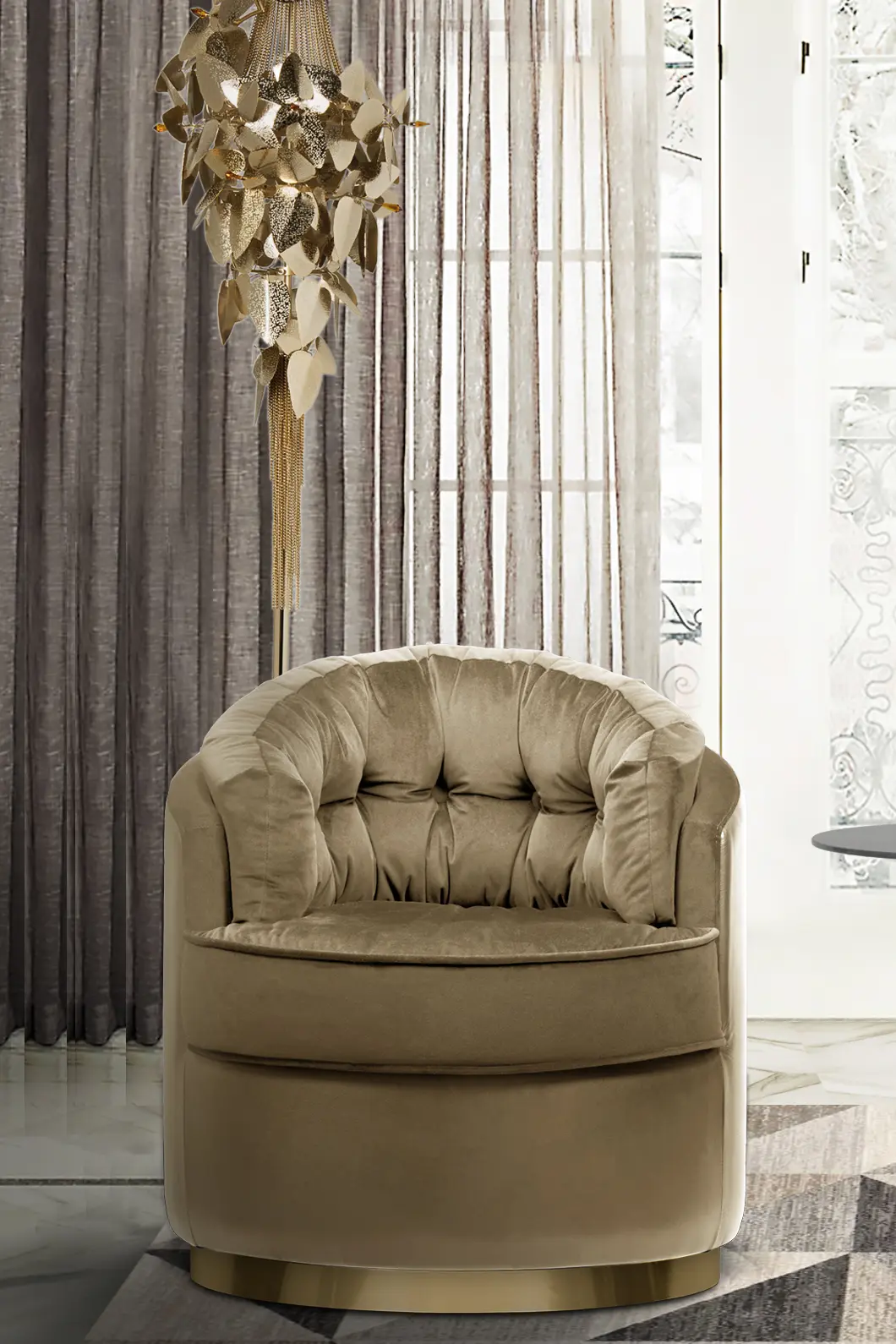 Luxe draaibare fauteuil - 14
