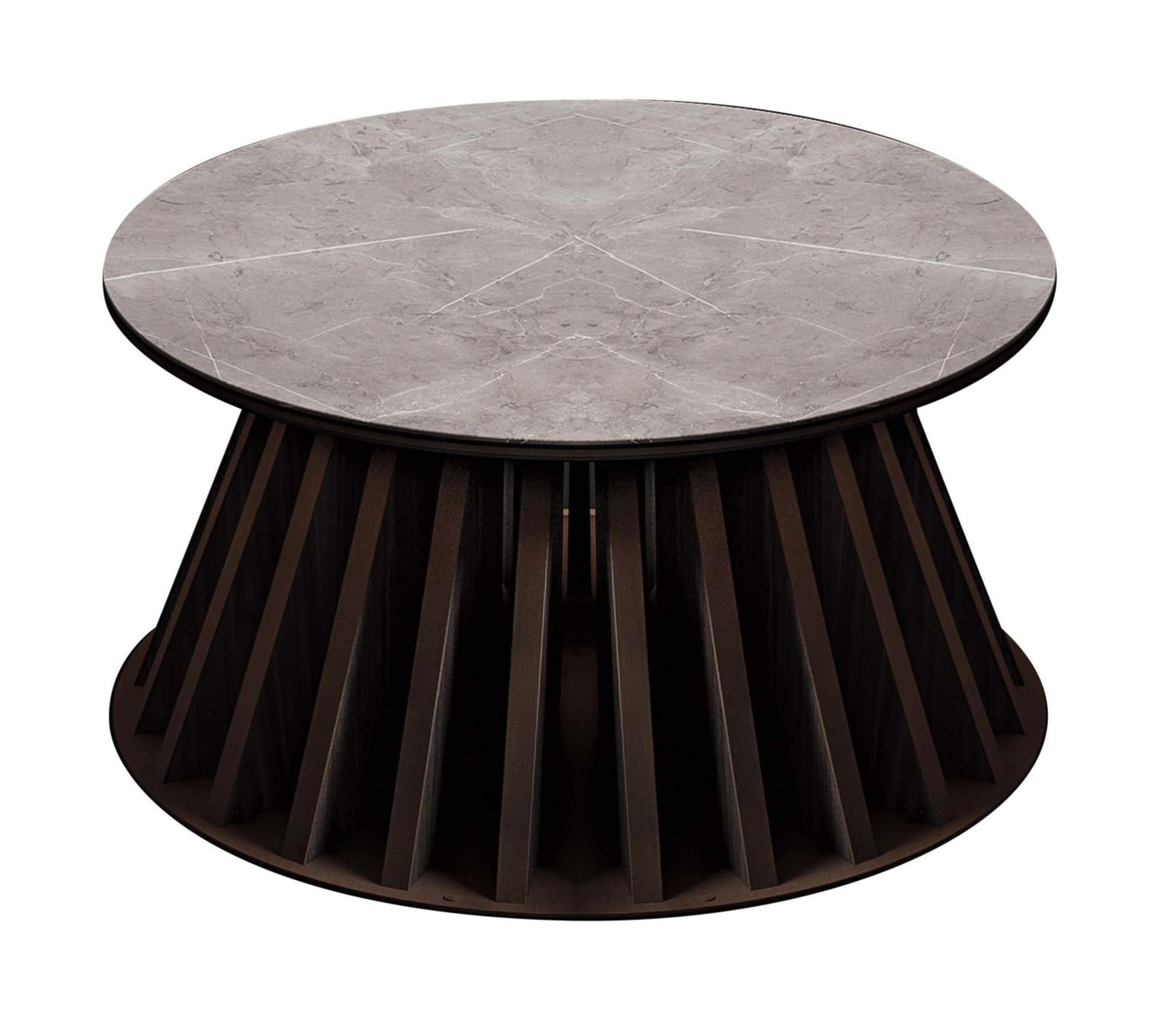 Marmer/houten salontafel