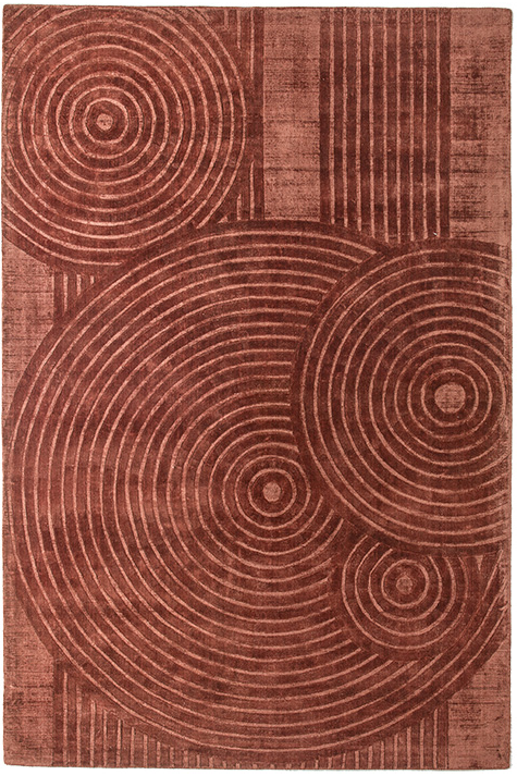 Modern designer Rust tapijt | Maat: 200 × 200 cm
