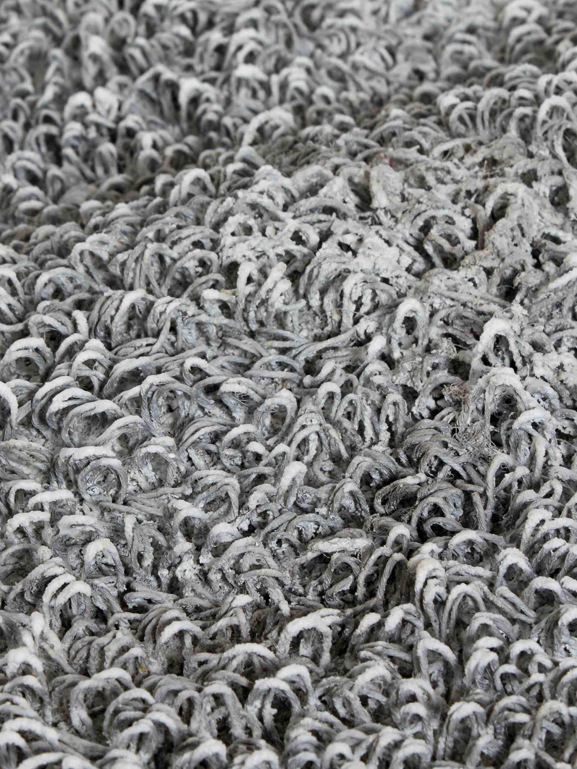 Aluminium rond handgeweven tapijt