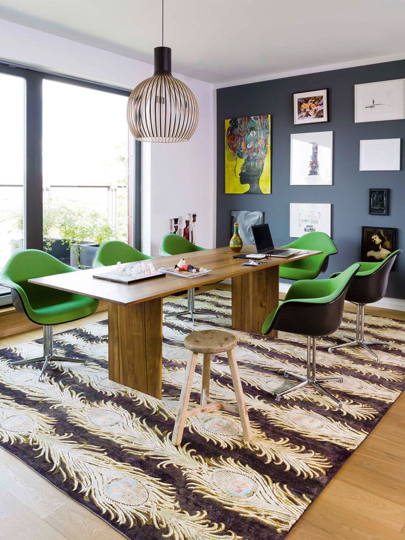 Feathers Lane handgemaakte luxe vloerkleed