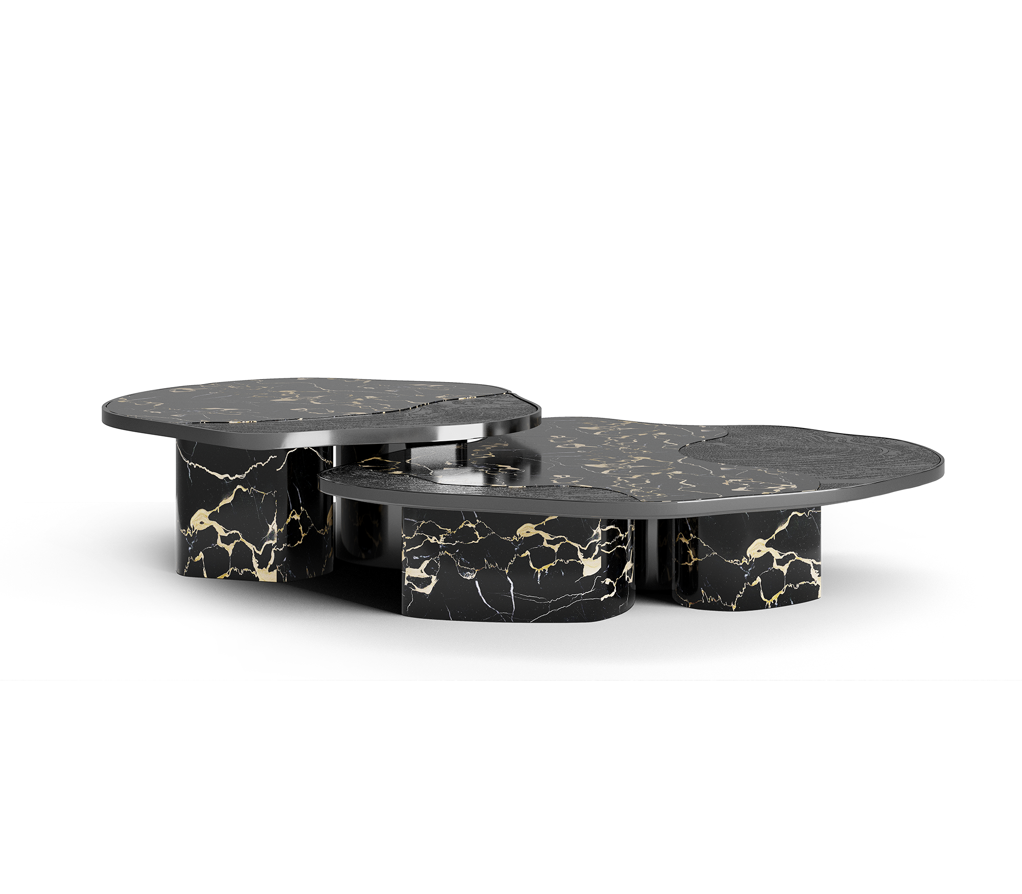 Athena Portoro marmer en onyx tafelset