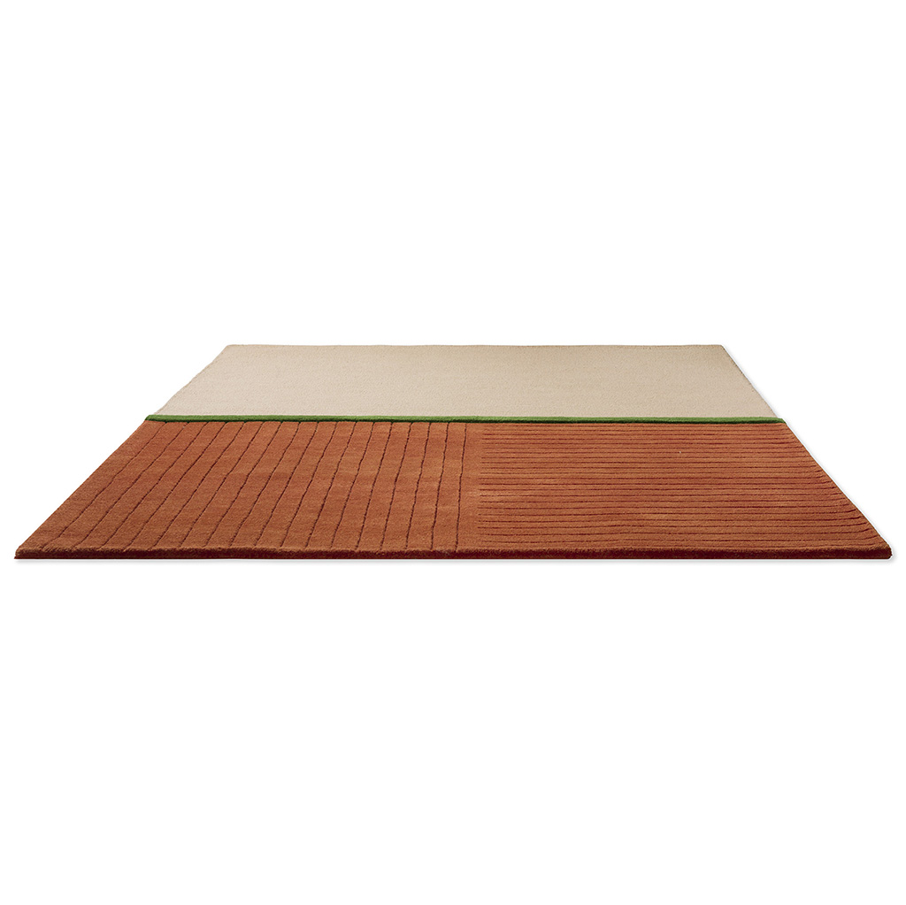 Decor rhythm tangerine designer handmade tapijt | Maat: 160 × 230 cm