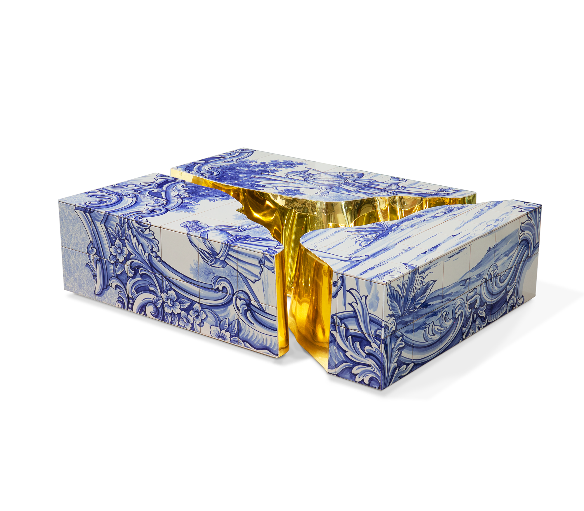 Fissure tegel salontafel