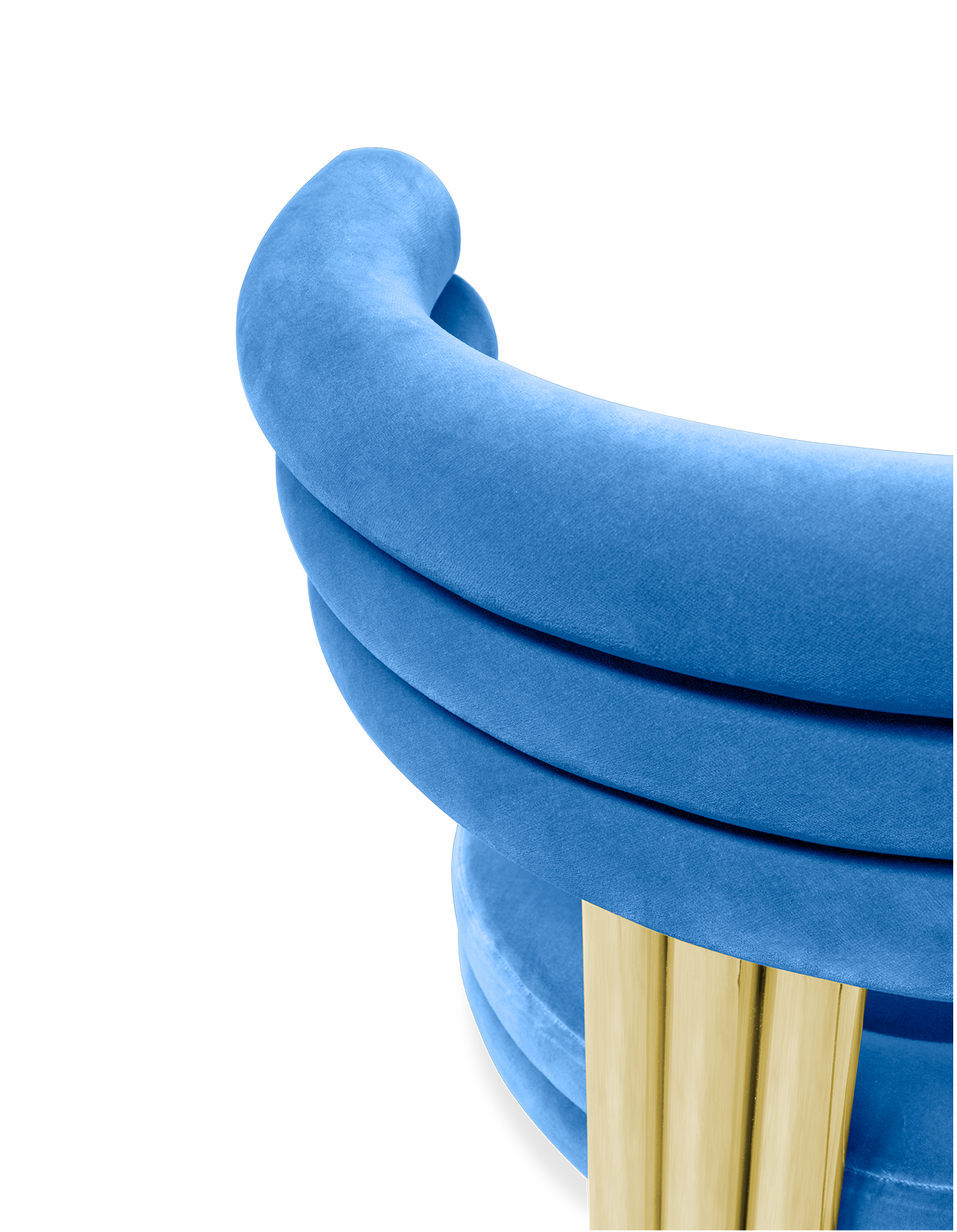 Kerr blauwe eetstoel