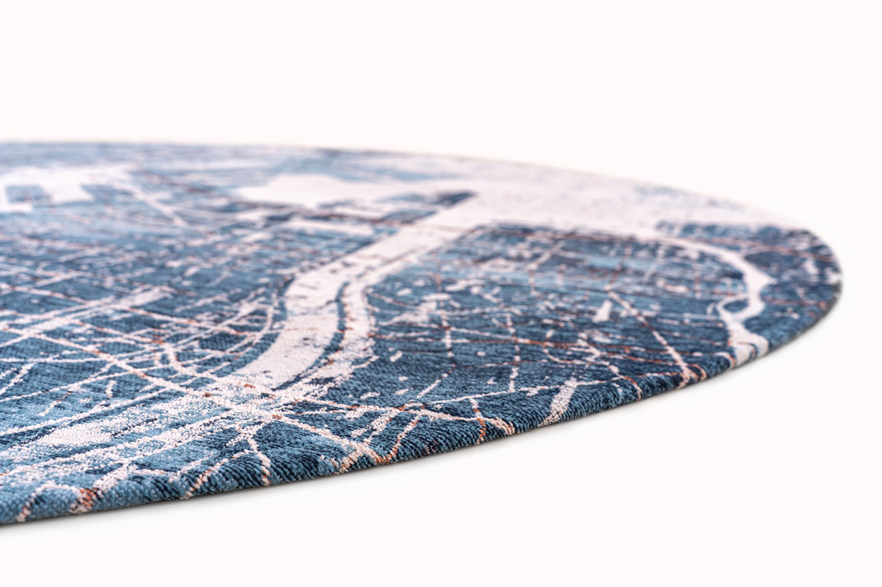 Conductive Blue rond tapijt | Maat: Ø 240 cm