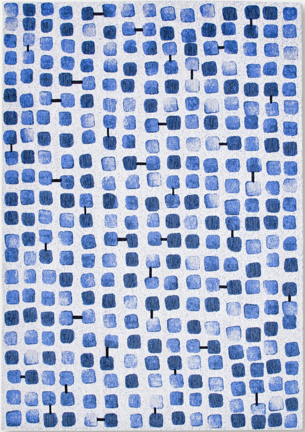 Amparo Blues tapijt | Maat: 80 × 150 cm