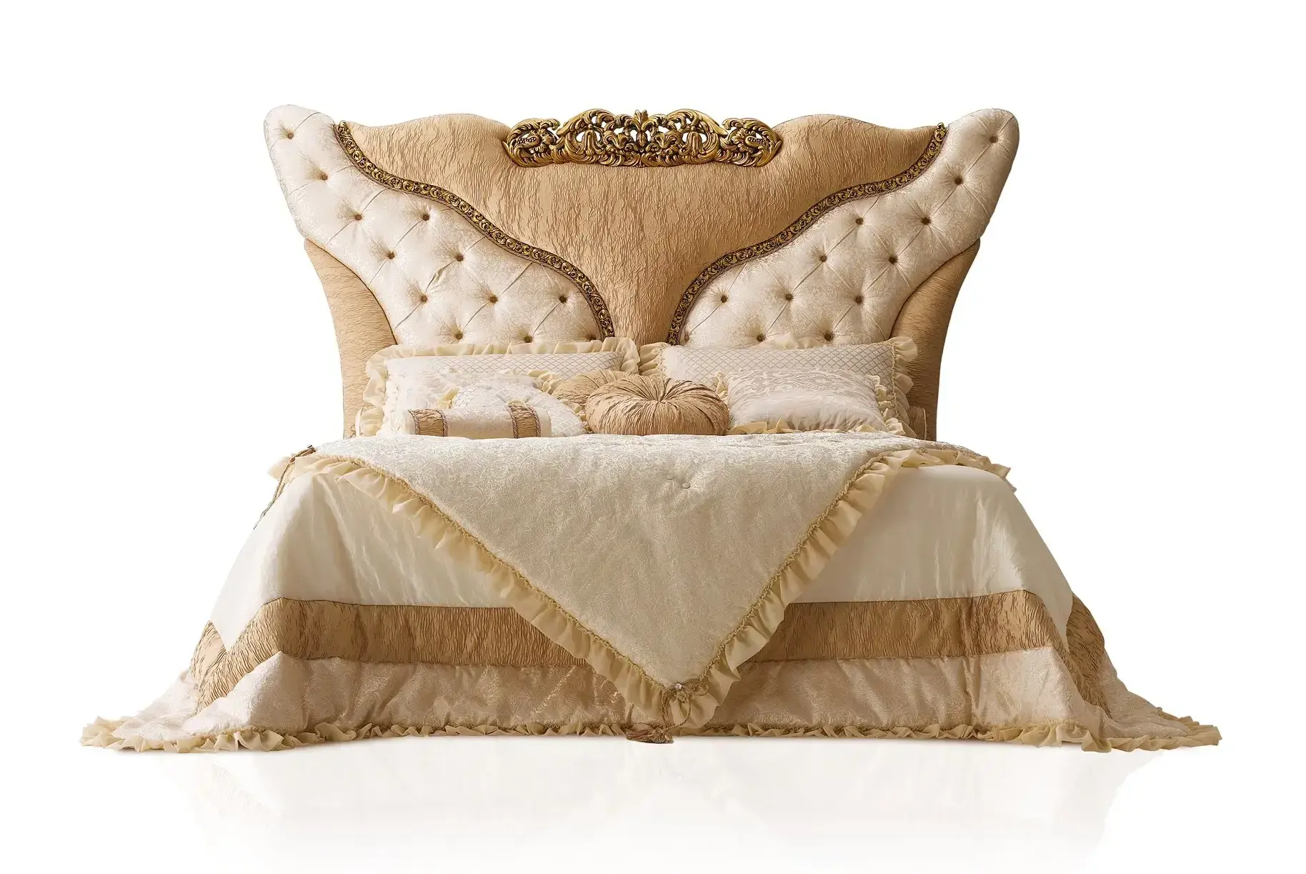 Premium bed met hoofdbord | Matrasmaat: 200 × 200 cm