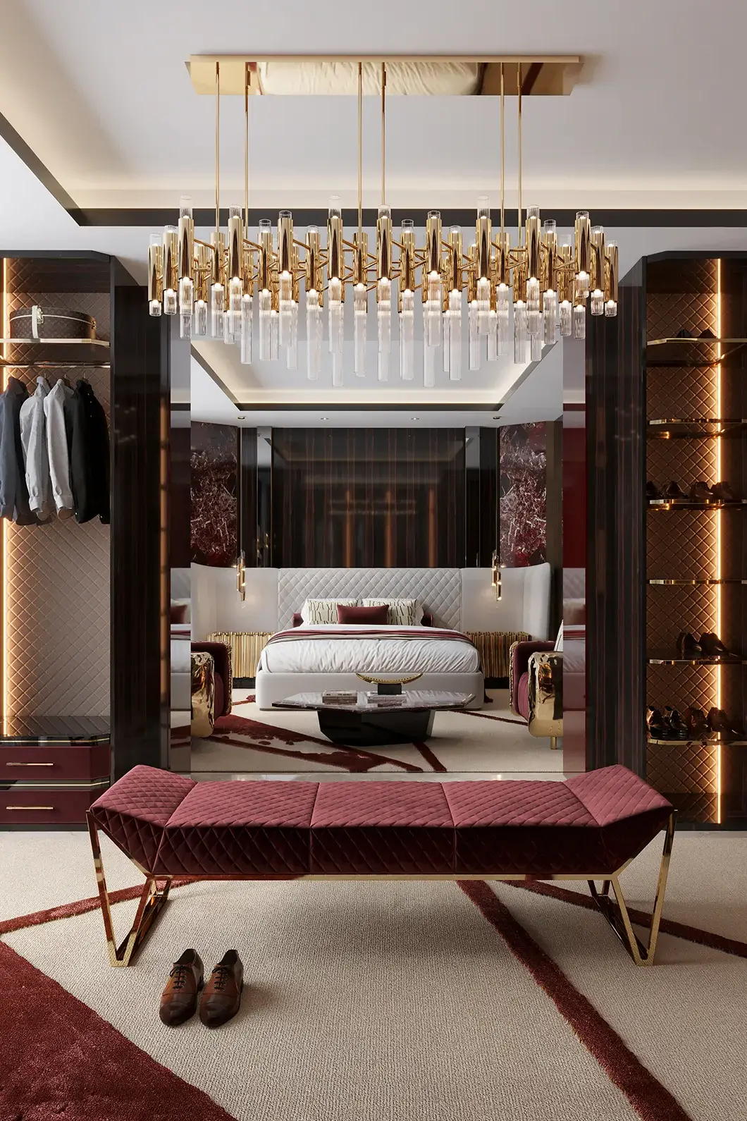 Cascade rechthoekige hanglamp - 1