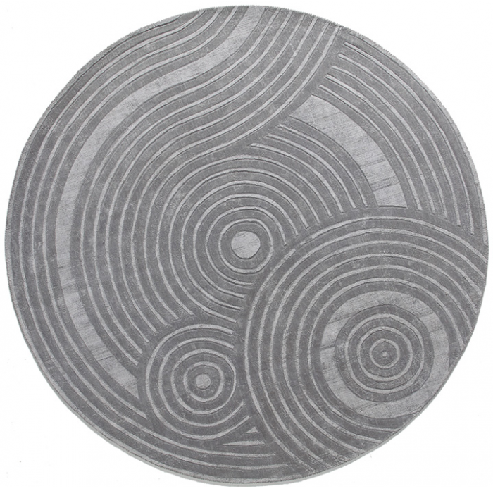 Modern designer Grey tapijt | Maat: 200 × 200 cm