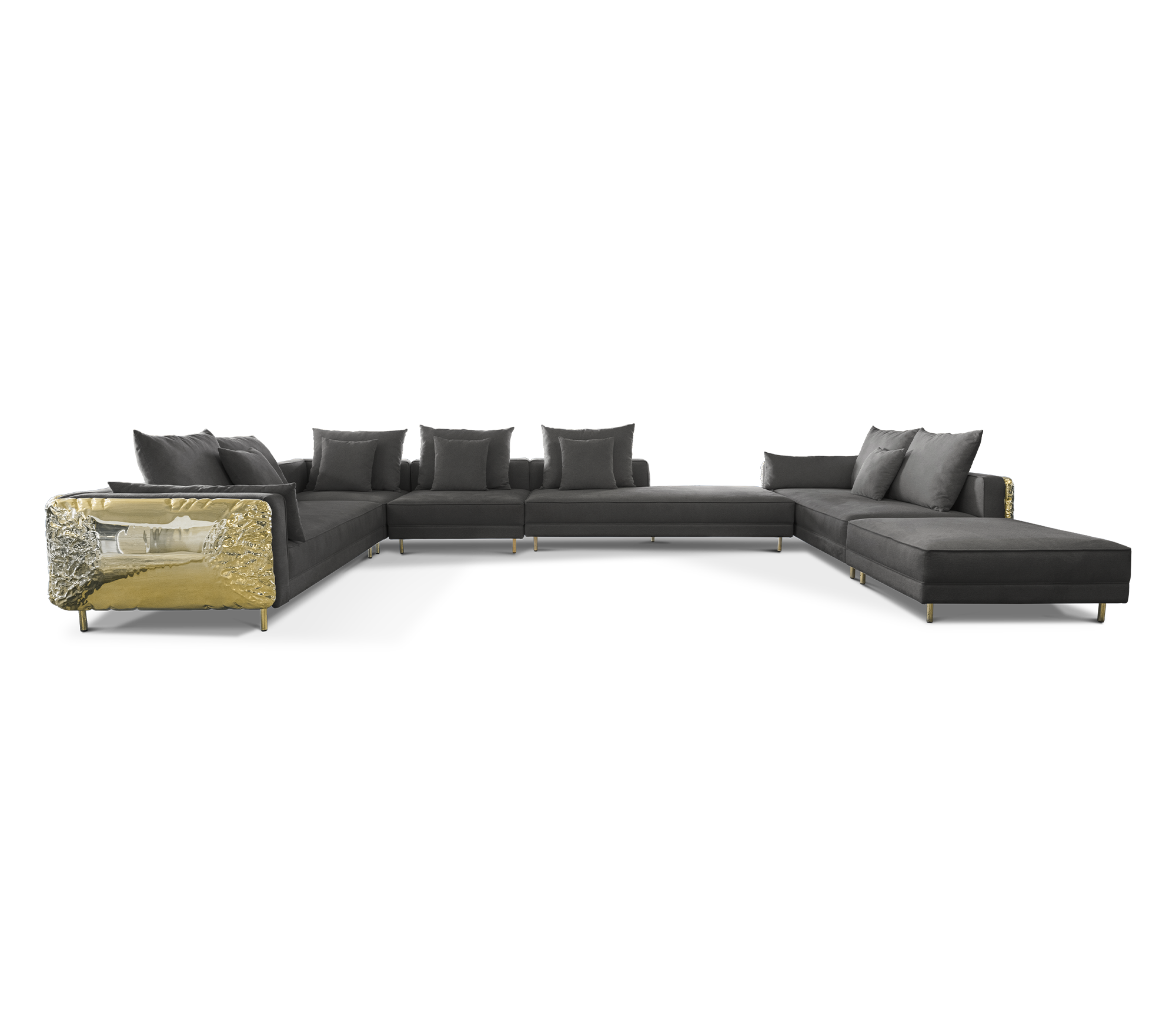 Imperia zwarte modulaire bank