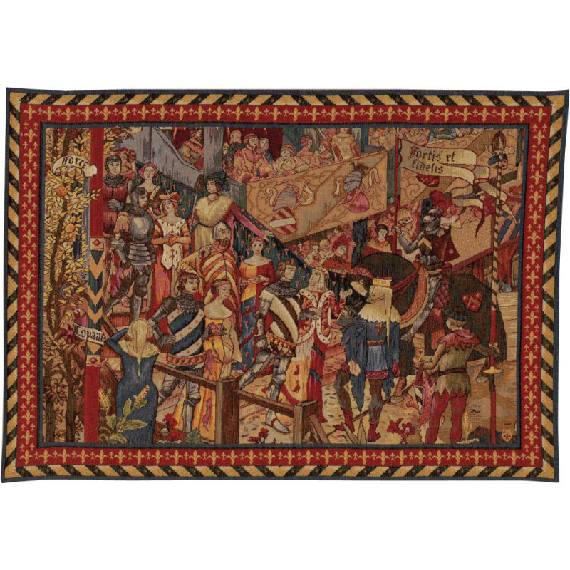 The Tournament wandtapijt | Maat: 75 × 100 cm