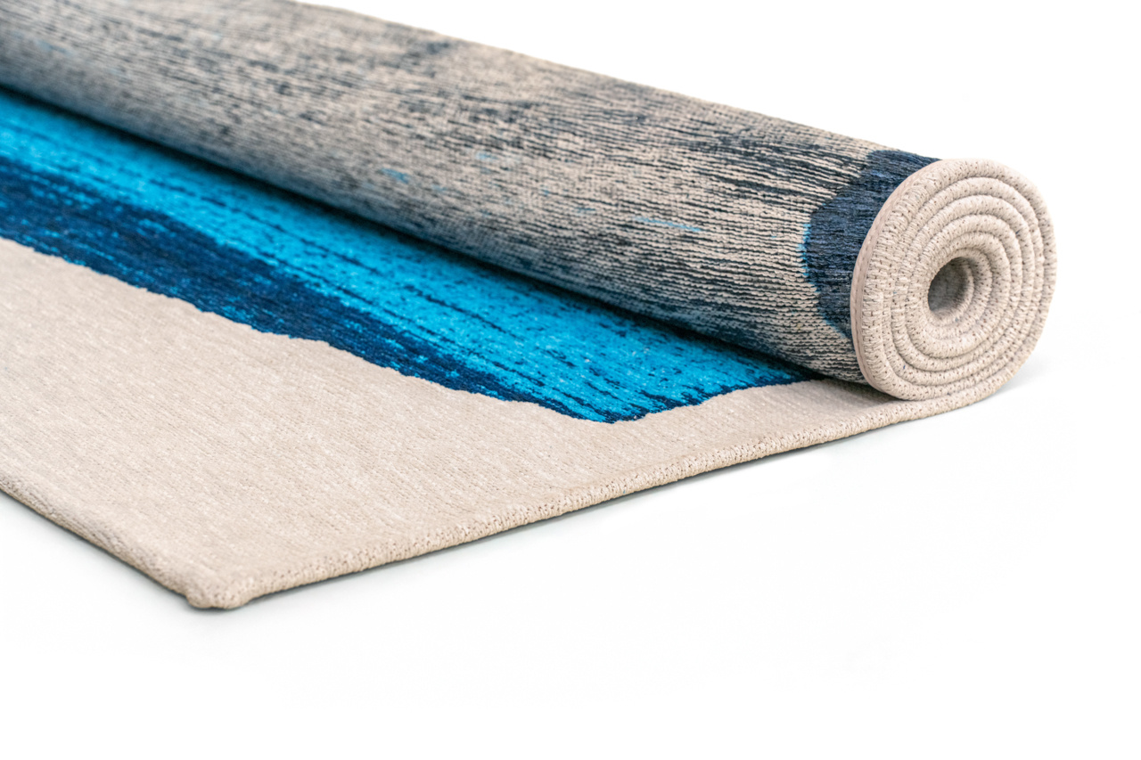 Brush Diva Blue vloerkleed | Maat: 140 × 200 cm