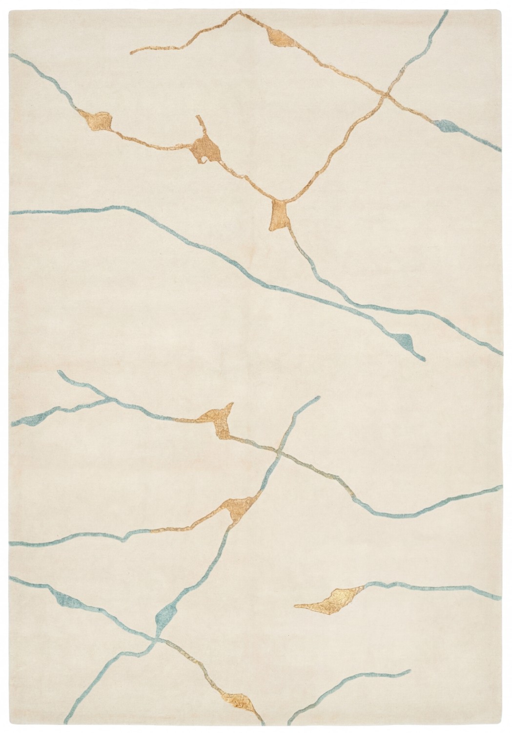 Golden Veins Ivory luxe vloerkleed